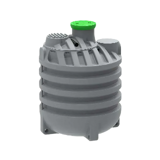MW Regenwatertank onder+bovengronds, 6000 liter, Ø2300 x 2400