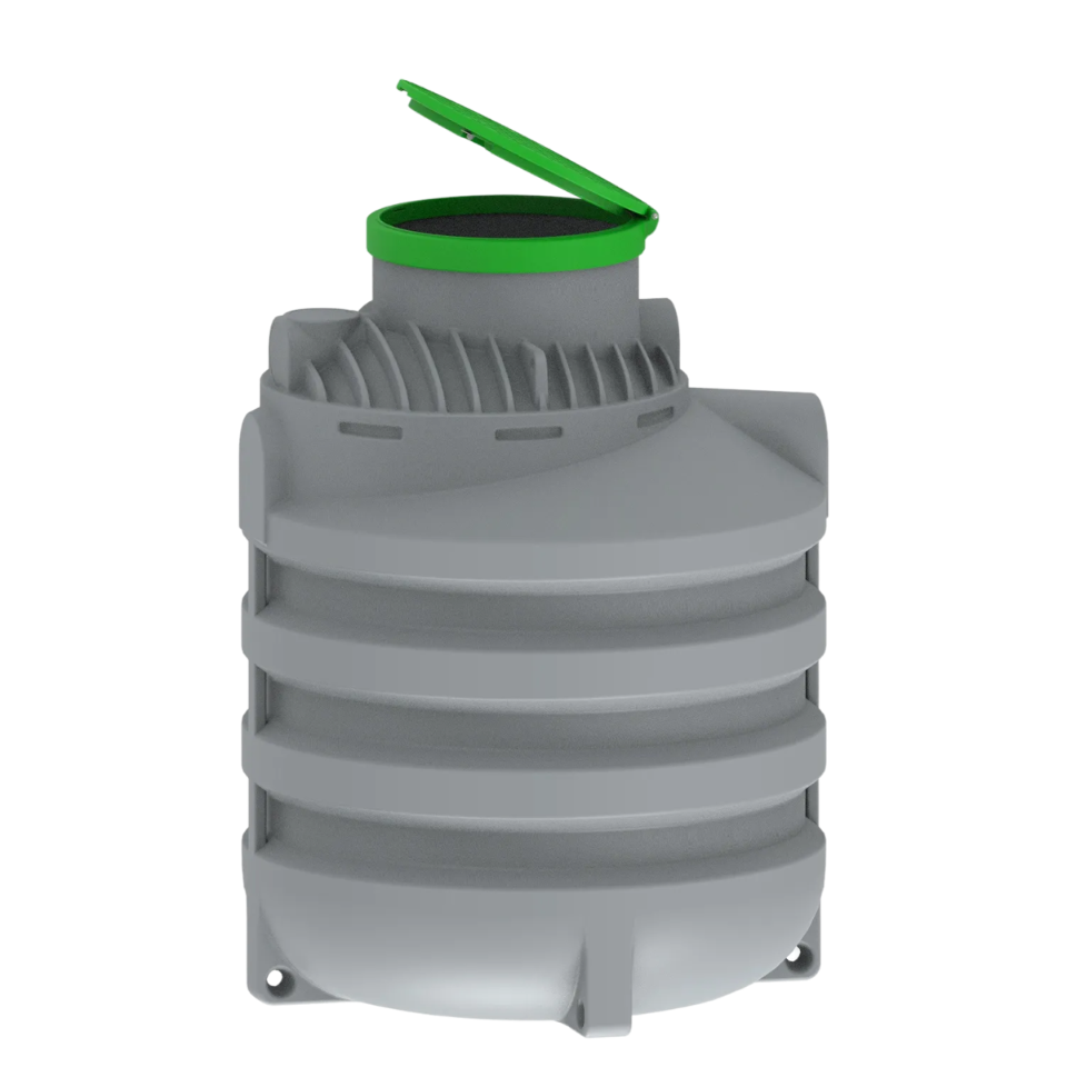 MW Regenwatertank verticaal, 4000 L, Ø1800 x 2700 mm
