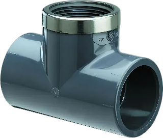 HD T-stuk 16mm x 3/8" x 16mm 90° Bi.dr. met verstevigingsring