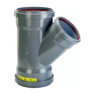 PVC T-stuk 45° 160 X 110 SN8 3M