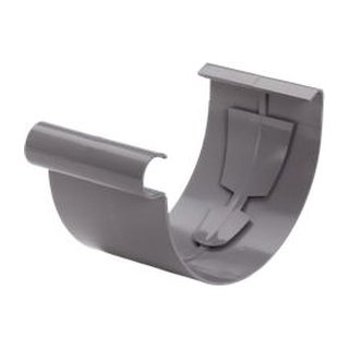 S-lon verbindingsstuk voor mastgoot 125mm, grijs, pvc, lijm